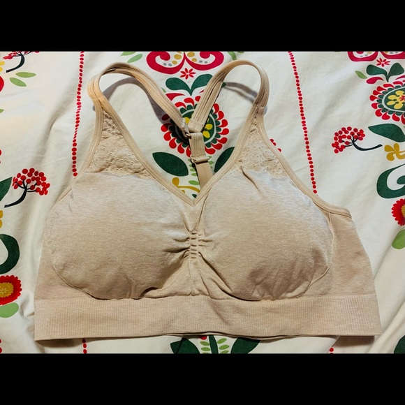 Athleta Other - Athleta Sports Bra Medium T-Strap Beige